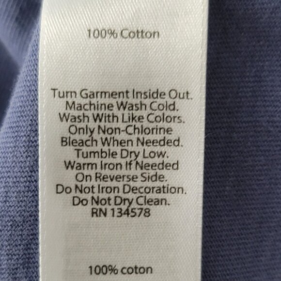 Vineyard Vines Girls Blue Long Sleeve T-Shirt X-Large 16 - Picture 9 of 9